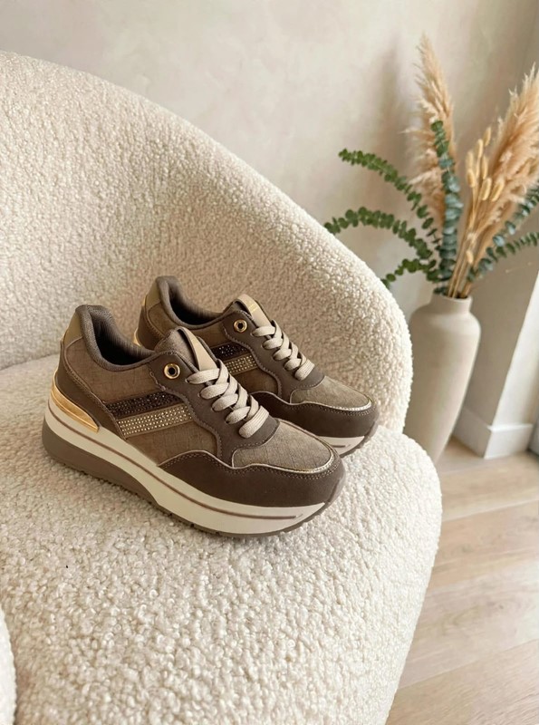 Sneakers banda glitter