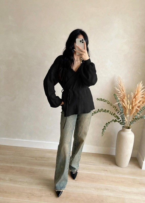 Cardigan incrociato