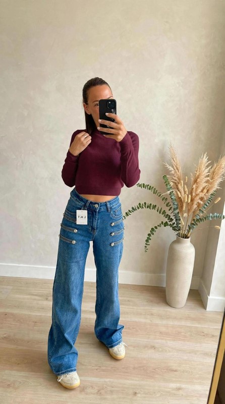 Maglia crop aderente