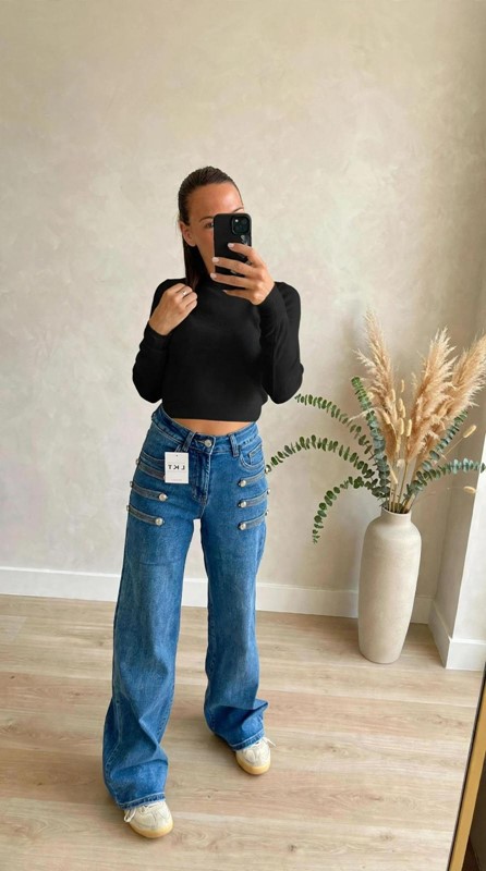 Maglia crop aderente
