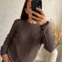 Maglia girocollo aran