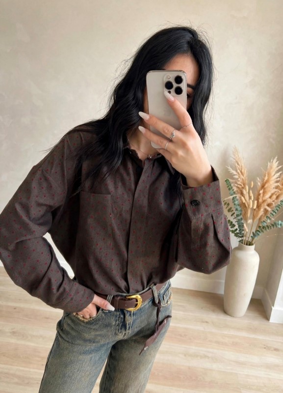 Camicia tasca cuoricini