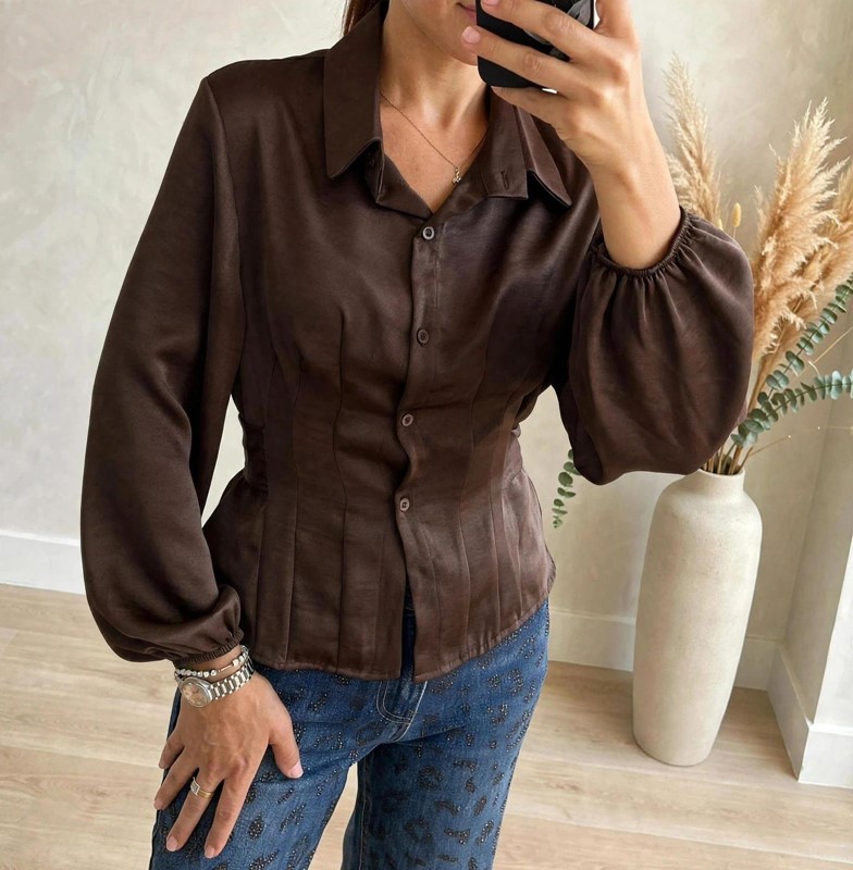 Camicia fiocco raso