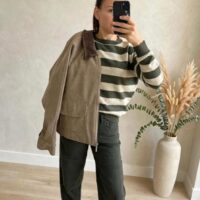 Giacca colletto corduroy