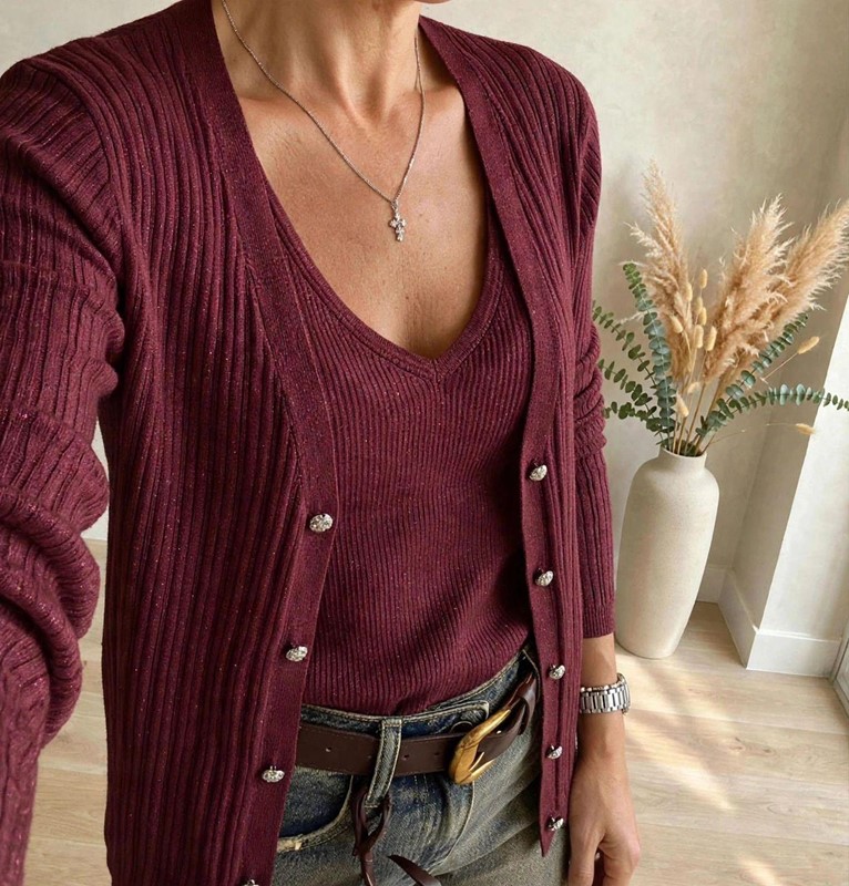 Twin set lurex