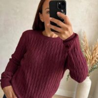 Maglia girocollo aran