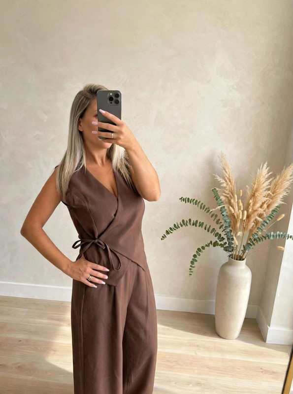 Gilet incrocio+pantalone