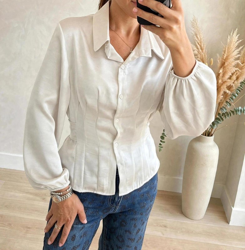 Camicia fiocco raso