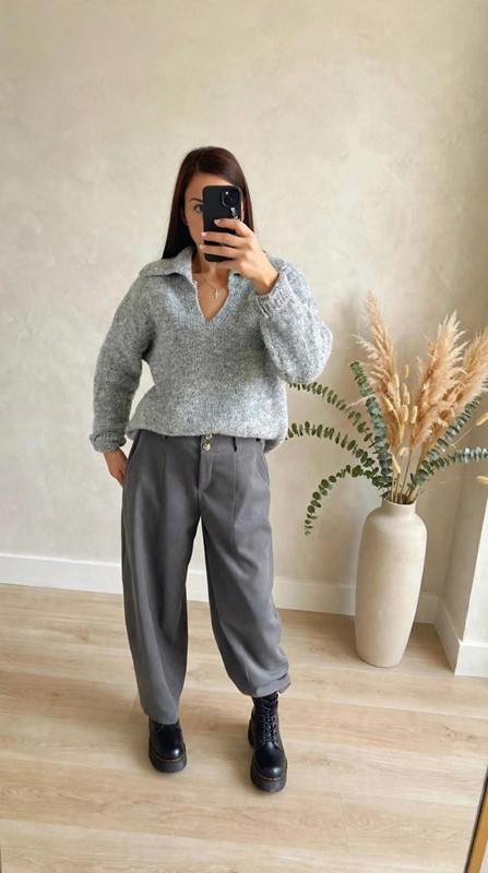 Pantalone slouchy pence