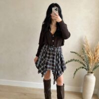 0F87C7587C90BA6BF1EB04F4587E81F4_ Gonnellina svasata tartan