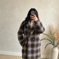 Cappotto fantasia misto lana