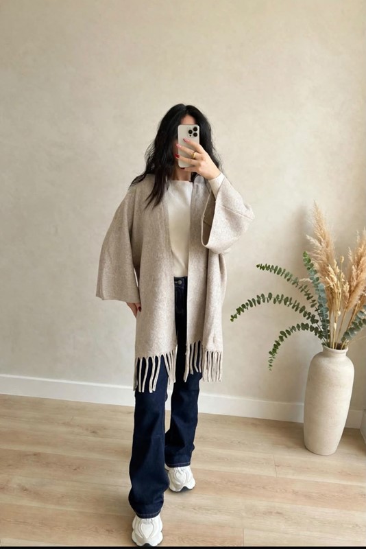 Cardigan frange