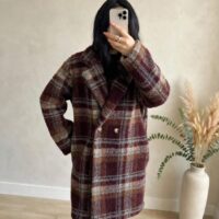 Cappotto fantasia misto lana