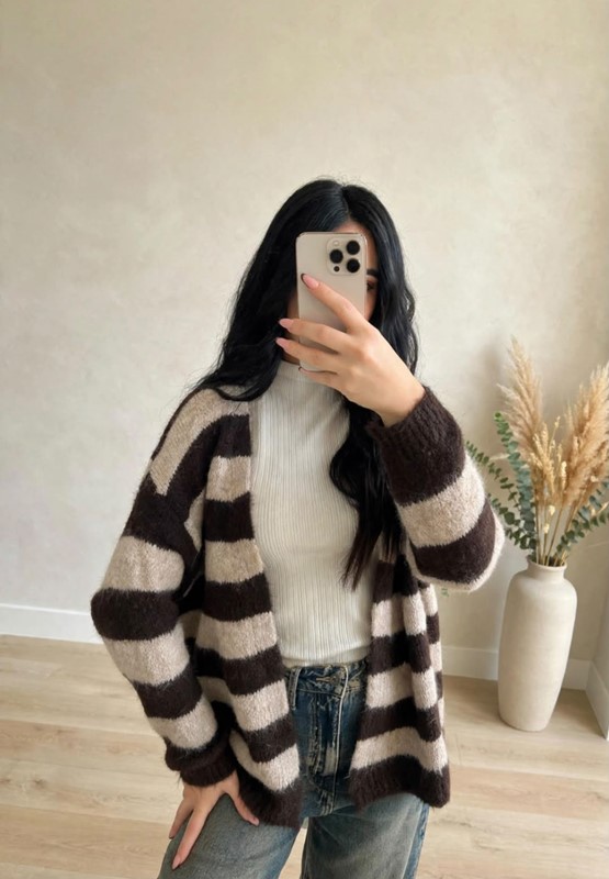 2132BF4E46569AE26E0D748C333B1297_ Cardigan misto lana righe