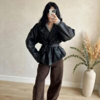 Cappotto ecopelle felpato