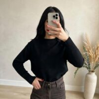 Maglia collo lupetto
