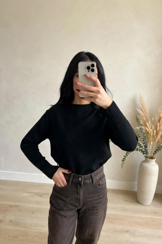 Maglia collo lupetto