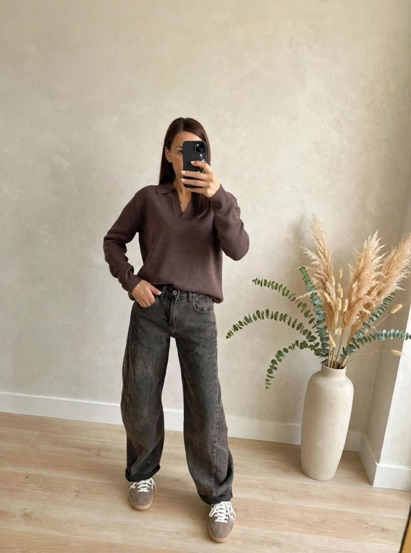 Jeans denim slouchy