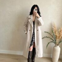 Cappotto lungo doppio petto