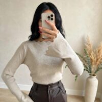 Maglia onde paillettes