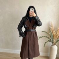Cappotto dettagli ecopelle