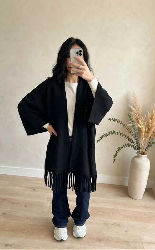 Cardigan frange