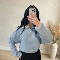 Maglione morbido colletto