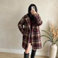 Cappotto fantasia misto lana
