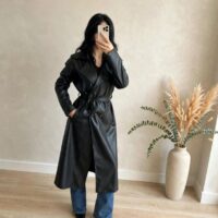Trench lungo ecopelle