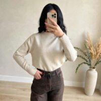 Maglia collo lupetto