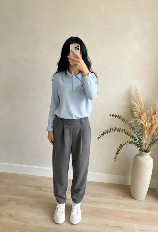 CB05F6EFE2535DC27155A1FE96EAAE2F_ Pantalone due bottoni