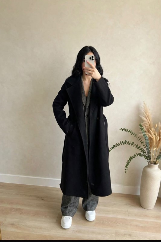 Cappotto lungo doppio petto