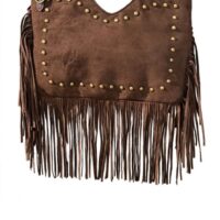 Borsa camoscio borchie