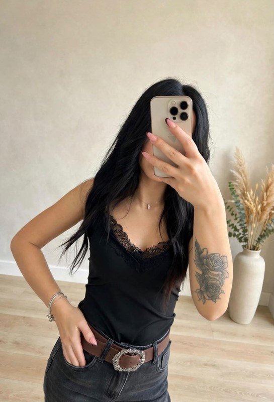 Body scollo pizzo