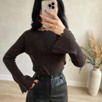 Maglia onde paillettes