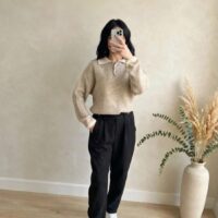 Pantalone due bottoni