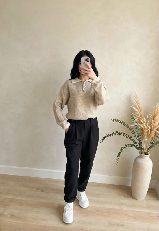 Pantalone due bottoni